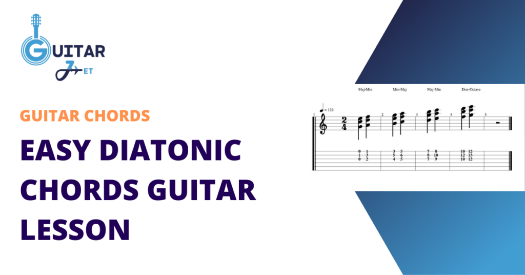 Easy Diatonic Chords Guitar Lesson Featured Image