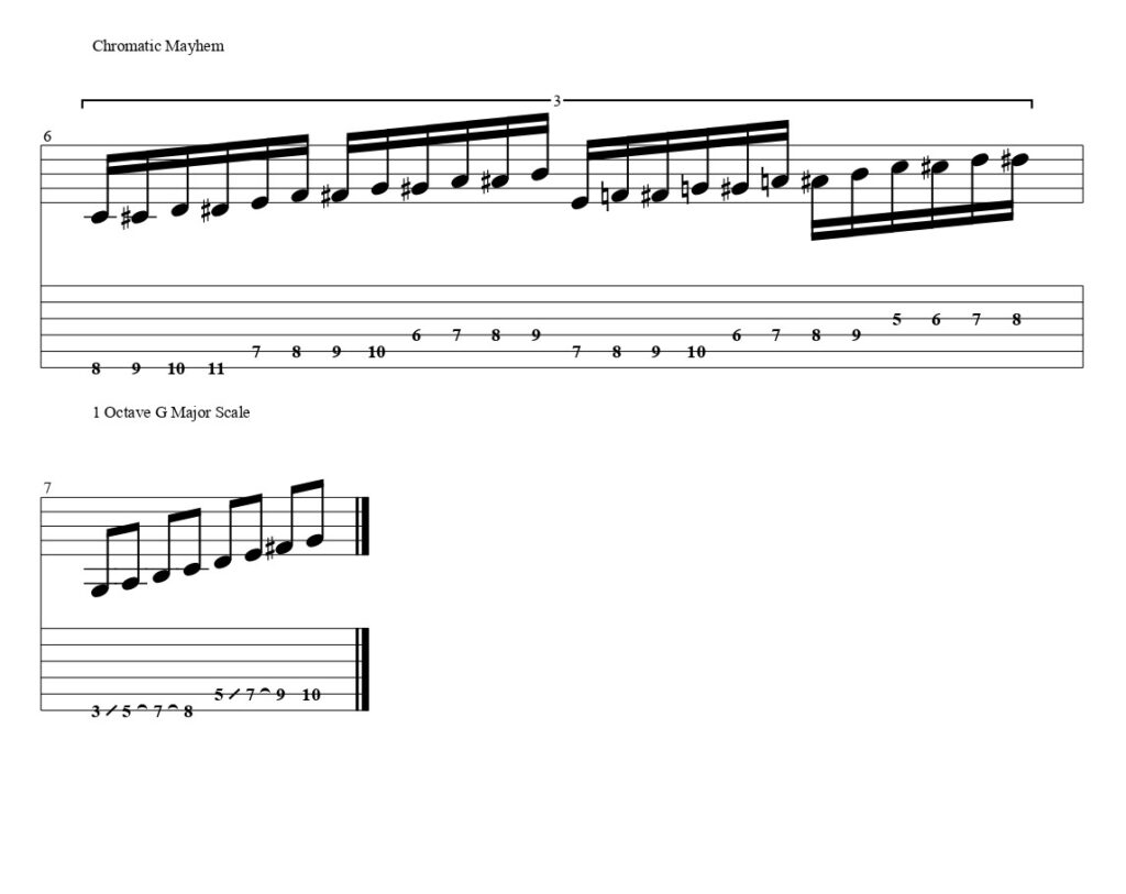 4 Notes Per String Exercises for Guitar: Exercises 4 and 5