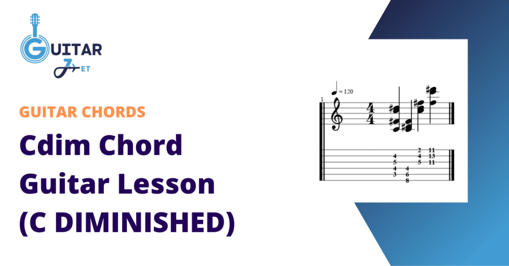Cdim Chord Guitar Lesson Featured Image